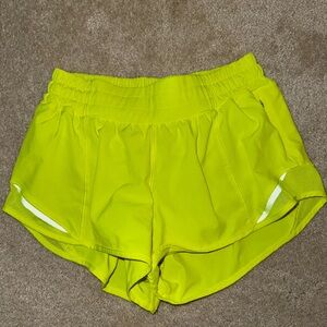 Women's Lime Green Athletic Shorts